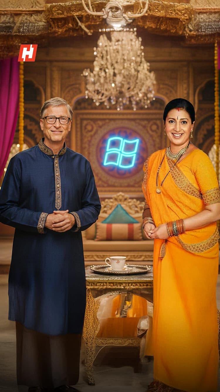 Saas, Bahu and Bill Gates: Microsoft founder with ‘Tulsi’