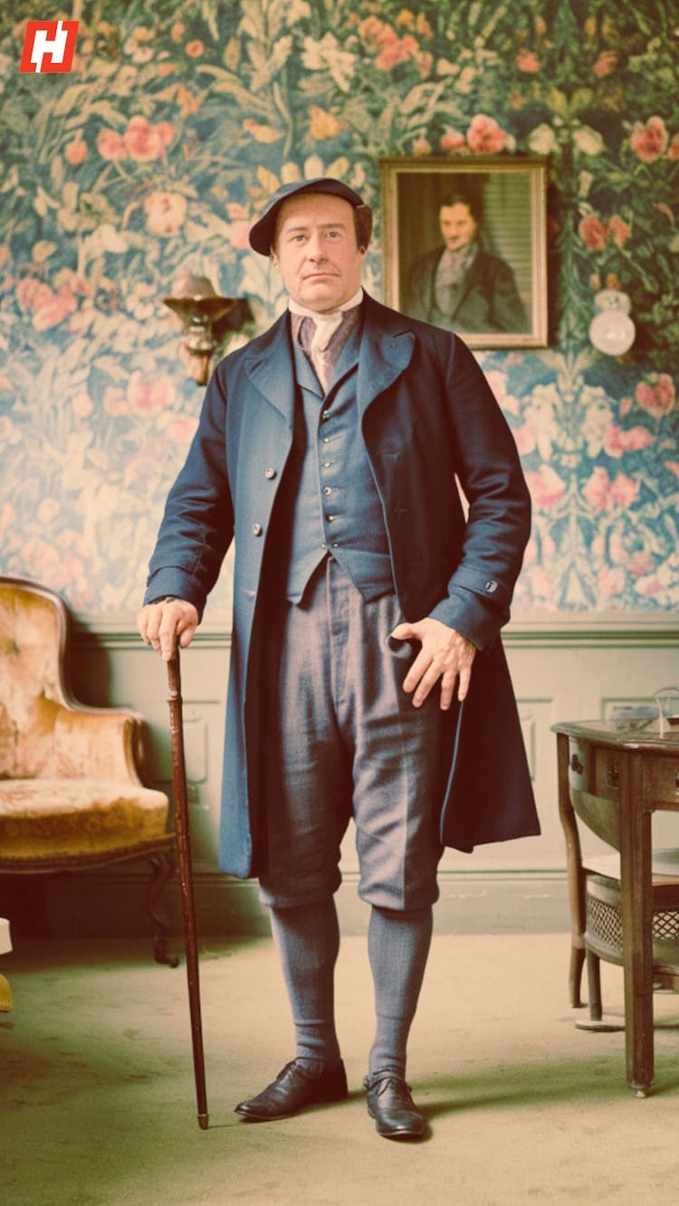 'Petticoat,' or small coat in Old English, was a short, padded coat worn by men to stay warm. 