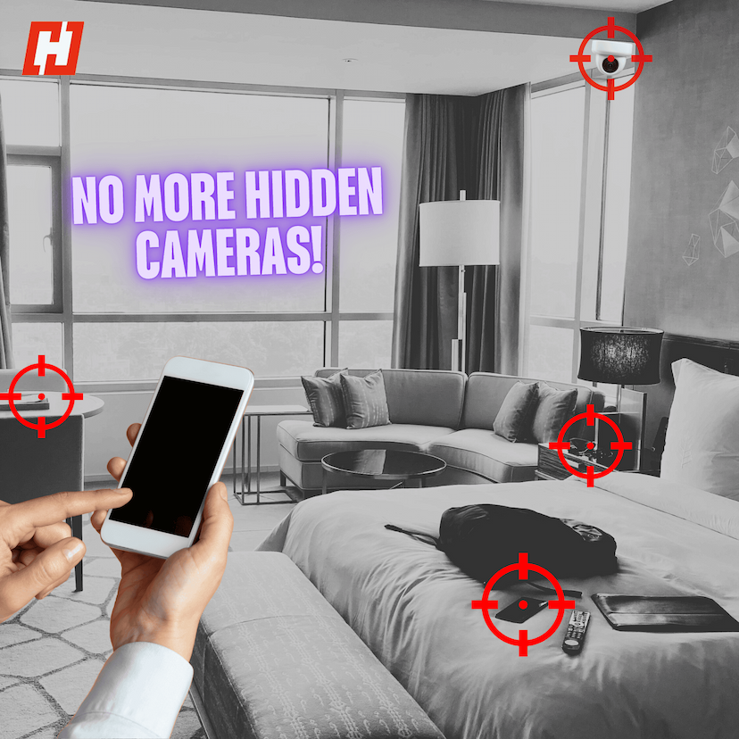 Hotel Room Horror: How to Spot Hidden Cameras with Your Phone
