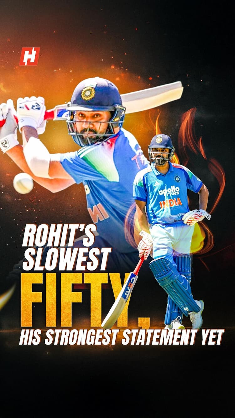 Rohit Sharma’s slowest fifty, his strongest statement yet Rohit Sharma’s slowest fifty, his strongest statement yet