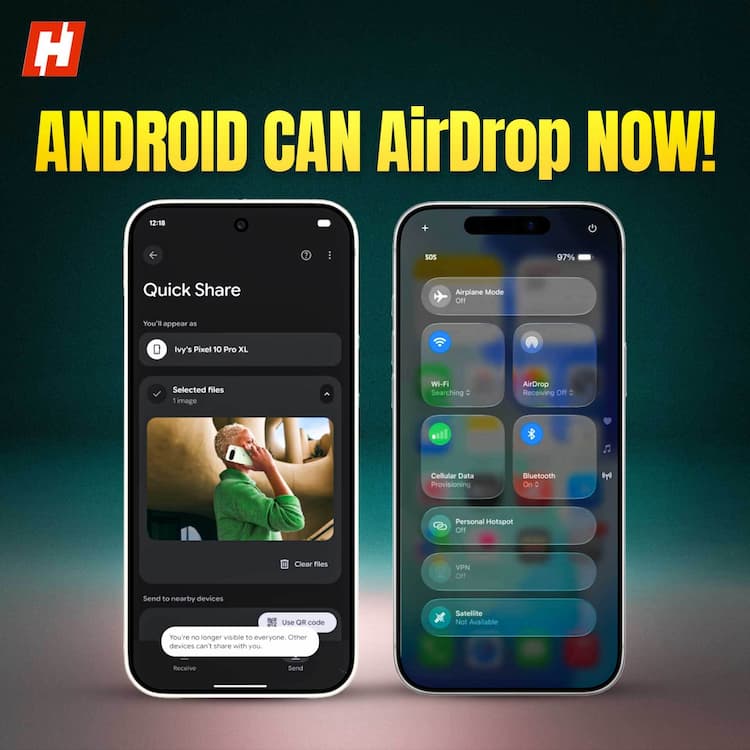 Android users can now finally AirDrop files to iPhone users! Android users can now finally AirDrop files to iPhone users!
