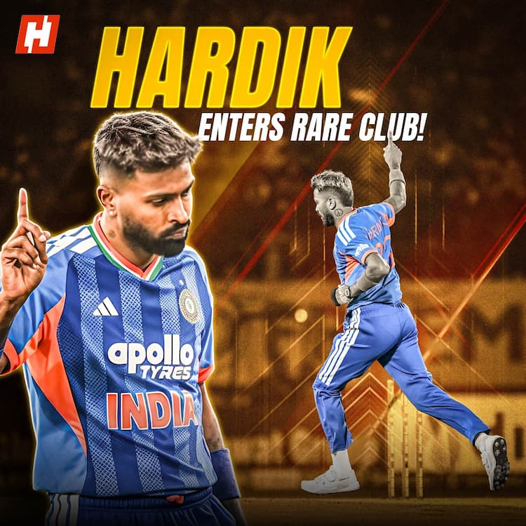 A T20I feat so rare that only Hardik Pandya could pull it off A T20I feat so rare that only Hardik Pandya could pull it off